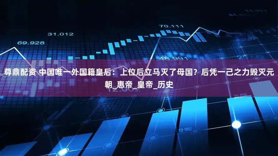 尊鼎配资 中国唯一外国籍皇后：上位后立马灭了母国？后凭一己之力毁灭元朝_惠帝_皇帝_历史