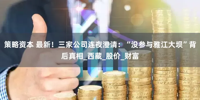 策略资本 最新！三家公司连夜澄清：“没参与雅江大坝”背后真相_西藏_股价_财富