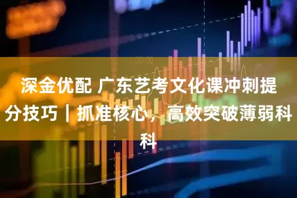 深金优配 广东艺考文化课冲刺提分技巧｜抓准核心，高效突破薄弱科